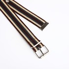 Ремень детский, ширина 2,5 см, пряжка металл, цвет коричневый/жёлтый/синий - фото 21214046