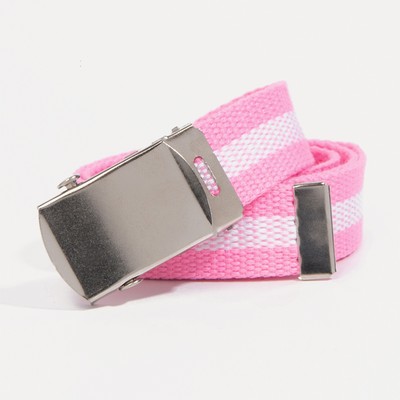 Ремень детский, ширина 3 см, пряжка зажим, цвет розовый
