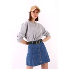 Ремень женский, ширина 4 см, пряжка металл, цвет хаки - фото 21214075