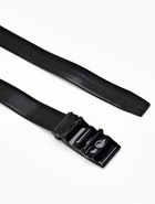 Ремень мужской, ширина 3.5 см, пряжка автомат, чёрный - Фото 2