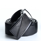 Ремень мужской, ширина 3.5 см, пряжка автомат МИКС, чёрный - Фото 3