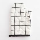 Варежка Доляна "Клетка" цв.белый 26*16 см, 100% п/э - фото 809059782