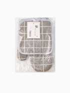 Кухонный набор Доляна «Клетка»: прихватка 17×17 см, рукавица 26×16 см, серый - Фото 11