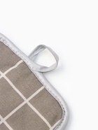 Кухонный набор Доляна «Клетка»: прихватка 17×17 см, рукавица 26×16 см, серый - фото 68052178