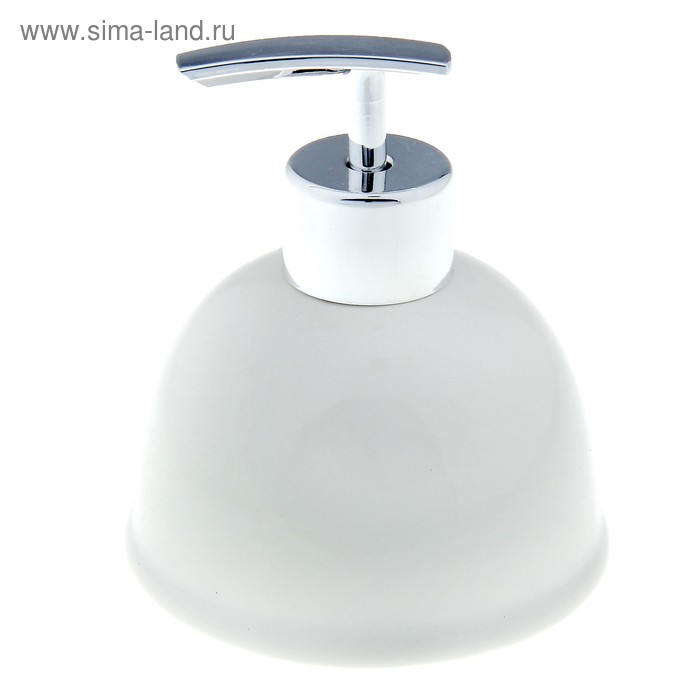 Дозатор для жидкого мыла "Колокол", цвет белый - Фото 1