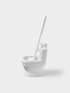 Ёршик для унитаза с подставкой «Классик», 10×13×32 см, белый - Фото 8