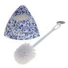 Ершик для унитаза с подставкой угловой "Голубой узор" - Фото 2