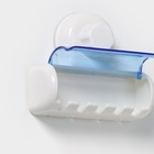 Держатель для зубных щёток на вакуумной присоске Доляна «Белая коллекция» - Фото 3