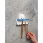 Держатель для зубных щёток на вакуумной присоске Доляна «Белая коллекция», 12×4.5×10.5 см - Фото 8