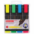 Набор маркеров-текстовыделителей Brauberg. ORIGINAL, 4 цвета, скошенный наконечник, узел 5 мм - Фото 14