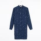 Рубашка (сорочка) женская KAFTAN «Горошек», цвет синий, размер 48-50 - Фото 5