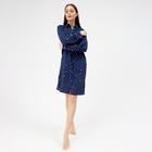 Рубашка (сорочка) женская KAFTAN «Горошек», цвет синий, размер 48-50 - фото 42362082