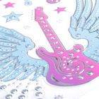 Наклейка интерьерная "Гитара с крыльями" 60х32 см - Фото 2