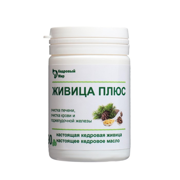 Капсулы желатиновые «Живица Плюс», комплексная очистка организма от шлаков, 90 шт. - Фото 1