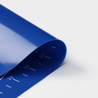Коврик с разметкой Доляна «Эрме», силикон, 40×30 см, цвет синий - фото 4597471