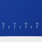 Коврик с разметкой Доляна «Эрме», силикон, 40×30 см, цвет синий - фото 4597472