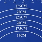 Коврик для выпечки и раскатки теста с разметкой Доляна «Эрме», силикон, 40×30 см, синий - Фото 10