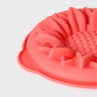 Форма для выпечки Доляна «Подсолнух», силикон, 29×6 см, с ручками, цвет МИКС - Фото 3