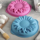 Форма для выпечки Доляна «Подсолнух», силикон, 29×6 см, с ручками, цвет МИКС - Фото 12