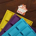 Форма для конфет и шоколада Доляна «Слитки», силикон, 29.5×17.5 см, 20 ячеек (5×2.8 см), цвет МИКС - Фото 6