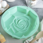 Форма силиконовая для выпечки Доляна «Роза распустившаяся», 30×5,5 см, цвет МИКС - Фото 2