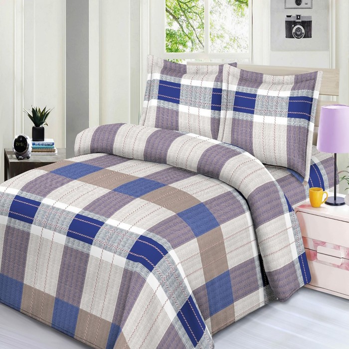 Постельное бельё 1.5-спальное «Экономь и Я» MERRY, микрофибра - Фото 1