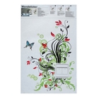 Наклейка пластик интерьерная на выключатель "Цветочная атмосфера" 47х30 см - Фото 1