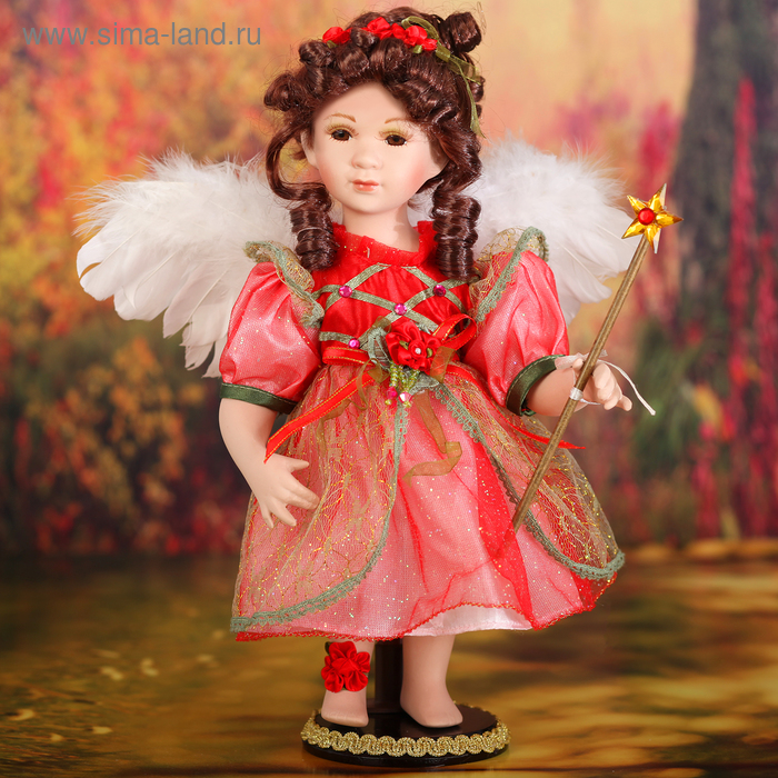 Кукла коллекционная "Ангелочек Розочка" 34 см - Фото 1