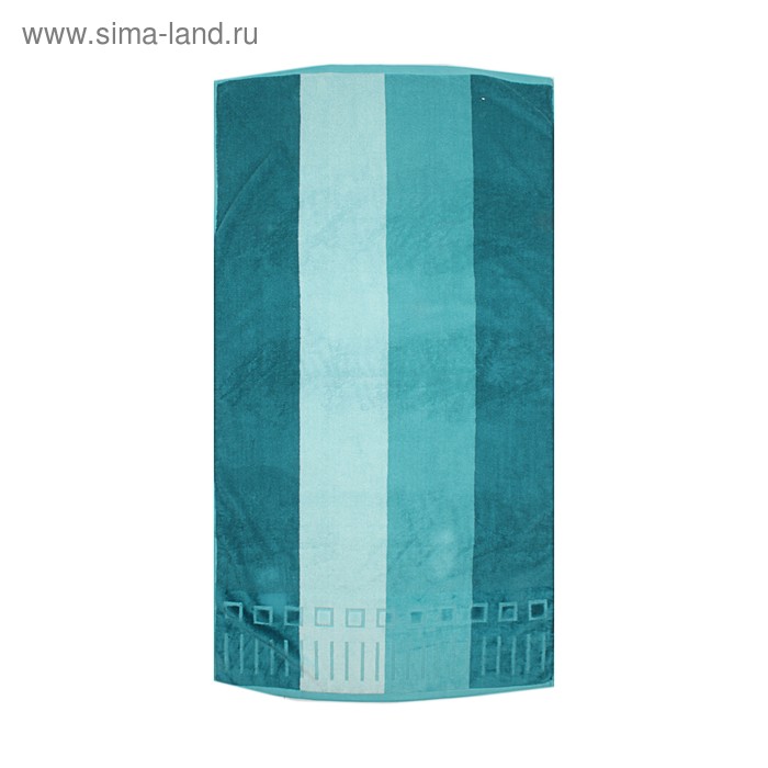 Полотенце махровое Купу-Купу "Винстон", размер 70х135 см, цвет бирюзовый, хлопок 100%, 420 г/м2 - Фото 1