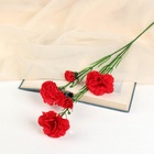 Цветы искусственные «Куст гвоздики», h=70 см, d=7 см, МИКС - Фото 2