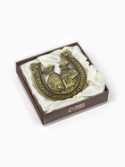 Подкова металл «Будьте здоровы, живите богато», 7×7 см - Фото 2