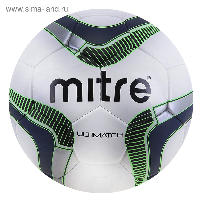 Мяч футбольный Mitre Ultimatch, BB8015WNB, размер 5 - Фото 1