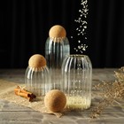 Банки для хранения сыпучих «Эко», 3 предмета: 400/700/1000 мл, с пробковой крышкой, стекло - Фото 10