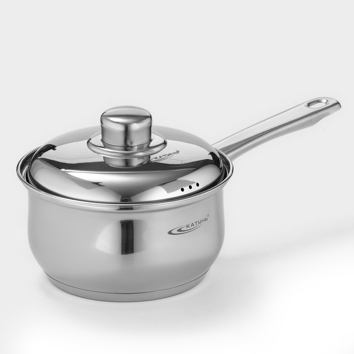 Ковш Катунь «Гретта», 1.8 л, d=16 см, капсульное дно, индукция, нержавеющая сталь - Фото 1