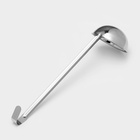 Половник Катунь, 250 мл, d=11 см, ручка 34 см, цельнотянутая ручка, нержавеющая сталь - Фото 2