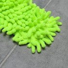 Швабра для мытья пола плоская Доляна, насадка из микрофибры 38×8 см, гибкие края, телескопическая ручка 80-120 см - Фото 8