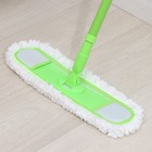 Швабра для мытья пола Доляна, микрофибра 38×8 см, гибкие края, телескопическая ручка 80(120) см - Фото 4