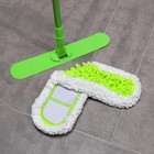 Швабра для мытья пола Доляна, микрофибра 38×8 см, гибкие края, телескопическая ручка 80(120) см - Фото 8