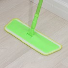 Швабра для мытья пола плоская Доляна, насадка на липучке из микрофибры 40×14 см, 40 гр, телескопическая ручка 80(120) см - Фото 3