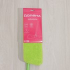 Швабра для мытья пола плоская Доляна, насадка на липучке из микрофибры 40×14 см, 40 гр, телескопическая ручка 80(120) см - Фото 8