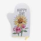 Варежка-прихватка "Доляна" Подсолнух 20х28см,габардин, 35% хлопок, 65% п/э, ватин 250г/м2 5450342