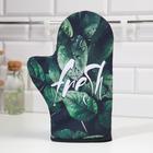 Варежка-прихватка «Доляна. Грин фрэш», 24×32 см, габардин, 35% хлопок, 65% п/э, ватин 250 г/м² - Фото 1