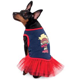 Платье для собак Triol Marvel 'Капитан Марвел', размер S (ДС 25, ОГ 38, ОШ 27 см)