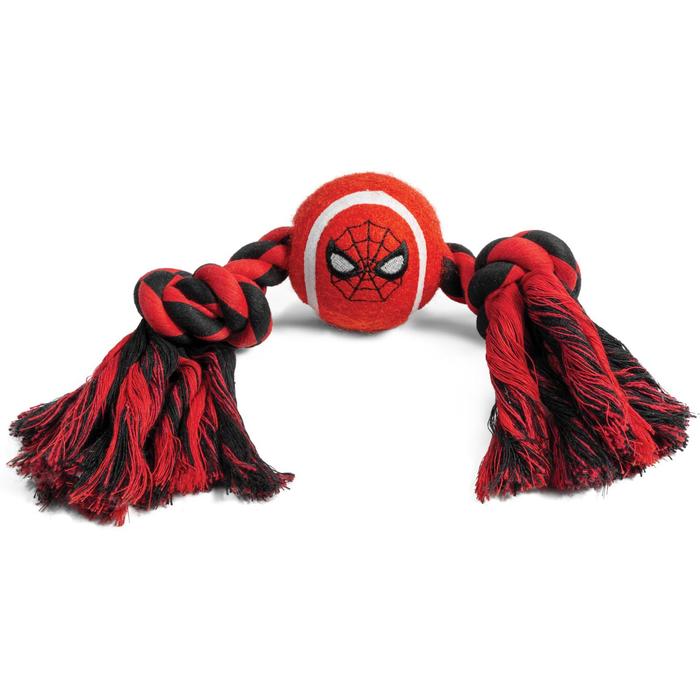 Игрушка для собак Triol Marvel "Человек-паук. Верёвка и мяч", 7х 31 см - Фото 1