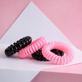 Резинки для волос пружинки Girl Boss, 4 шт, диам 3,5 см
