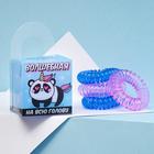 Резинки для волос пружинки «Pandacorn» 4 шт, диам 3,5 см - Фото 1