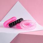 Резинки для волос пружинки Beauty secret 4 шт., диам 3.5 см - Фото 3