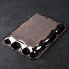 Поднос из нержавеющей стали «Дарк», 37×26×4 см, цвет бронзовый - фото 25348818