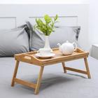 Столик-поднос для завтрака со складными ножками, 50×30×23 см, бамбук - фото 6388436