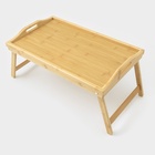 Столик - поднос для завтрака со складными ножками Катунь, 50×30×23 см, бамбук - Фото 2